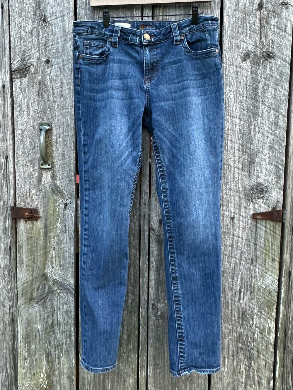 KUT from the Kloth Womens Size 12 Straight Leg Jeans Medium Wash